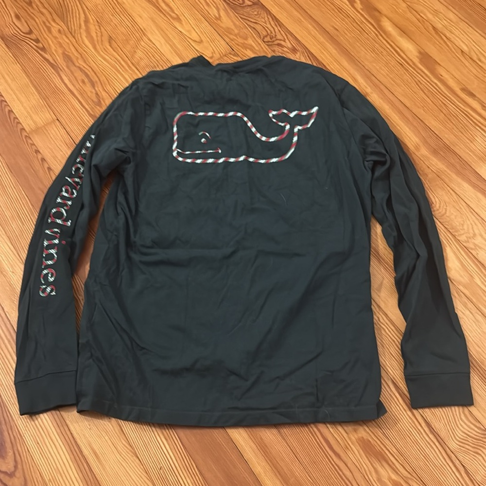 Vineyard Vines Christmas Green and Red Long Sleeve